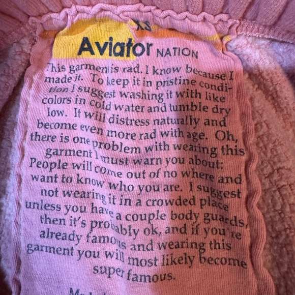 Aviator Nation Pink Textured Fabric - Picture 2 of 16